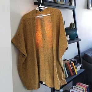 Oversized poncho sweater